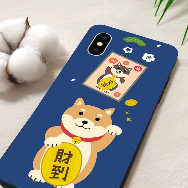 柴犬 手機殼 招財