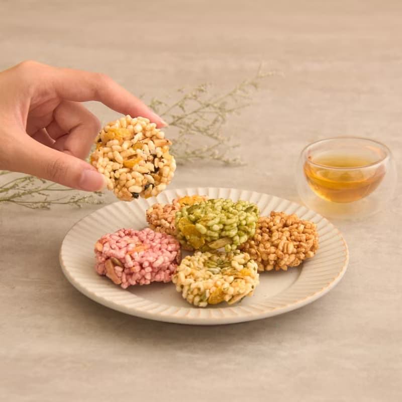 手作醬香米餅禮盒-18入| 素食 長輩禮物 企業禮