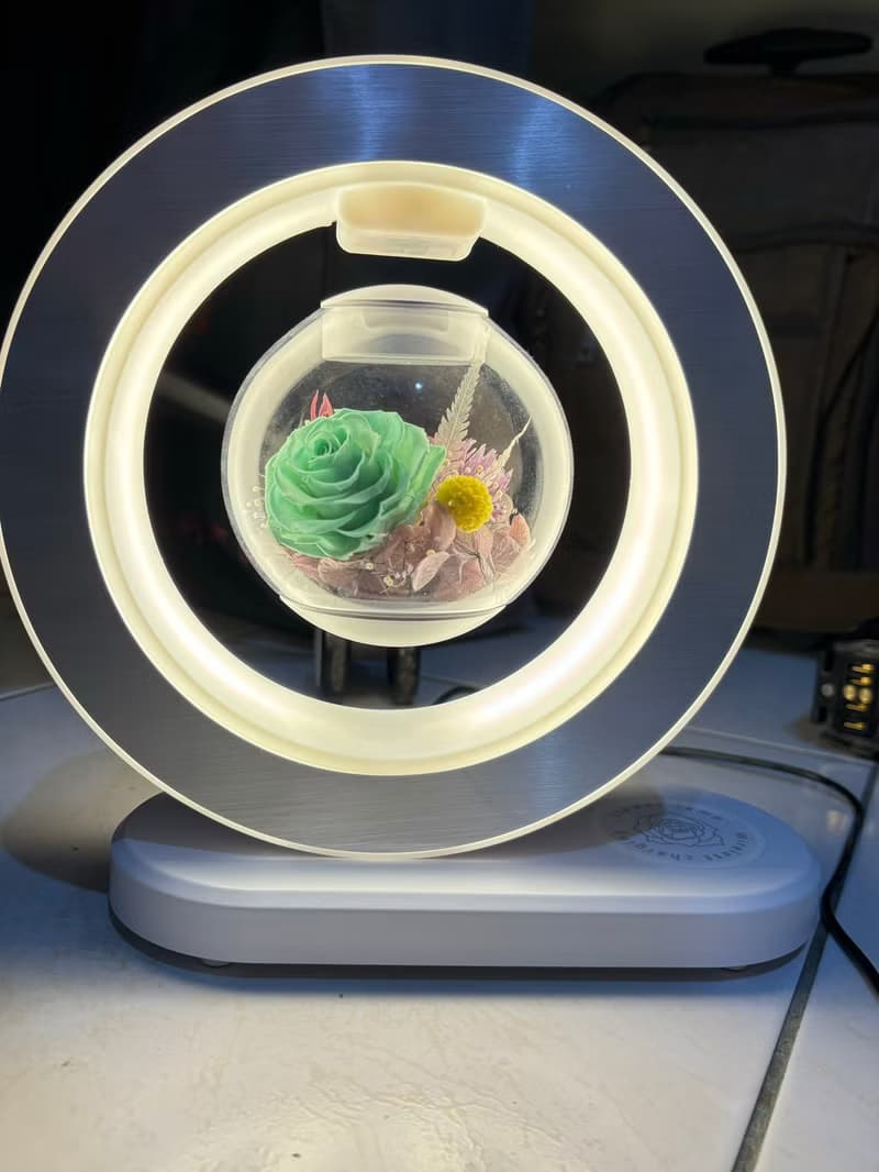 無線充電器 懸浮 夜燈 玫瑰永生花  藍芽音響 母親節花禮