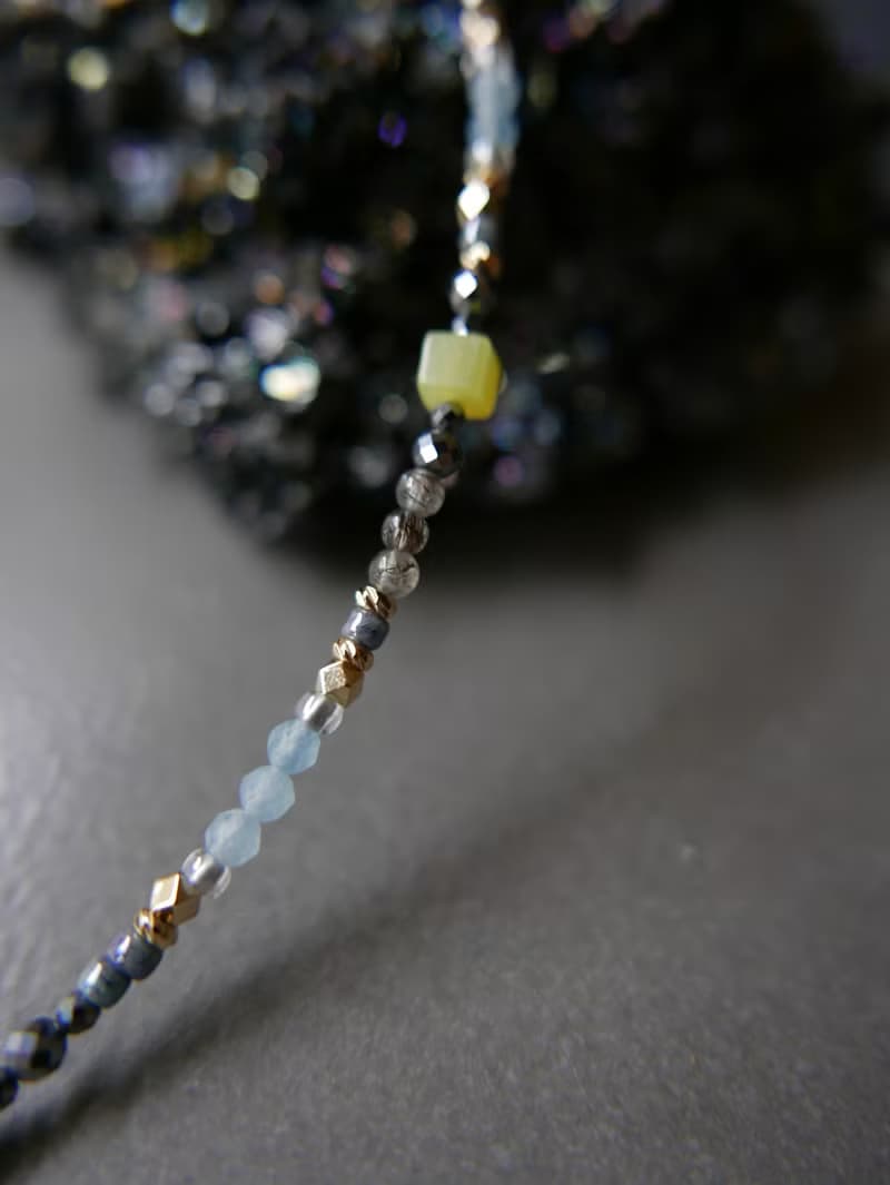 天然石手鍊/檸檬玉/海藍寶