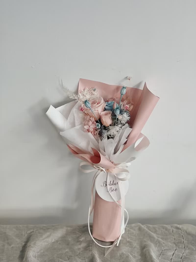 【永生玫瑰花花束】• 情人節/永生玫瑰花/永生玫瑰花花束/玫瑰花