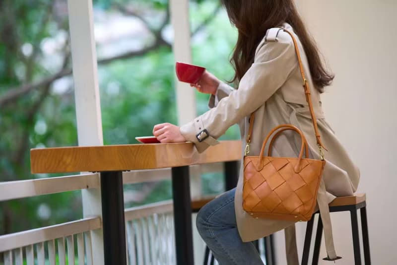 植鞣革復古編織立體真皮單肩包女士手提包/側背包兩用手袋肩背包