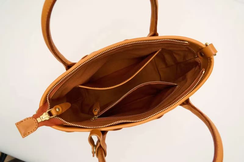 植鞣革復古編織立體真皮單肩包女士手提包/側背包兩用手袋肩背包