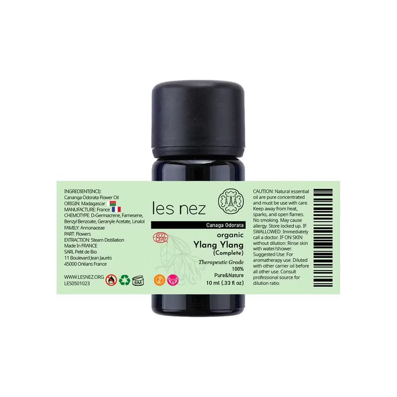 【Les nez 香鼻子】天然有機單方完全依蘭精油 10ML