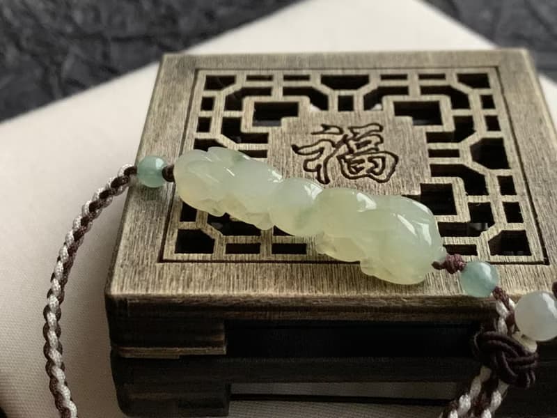 快速出貨 天然緬甸玉翡翠 玉兔 編織款手鍊 送禮 開運 貴人