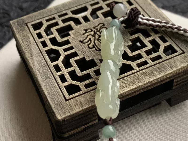 快速出貨 天然緬甸玉翡翠 玉兔 編織款手鍊 送禮 開運 貴人