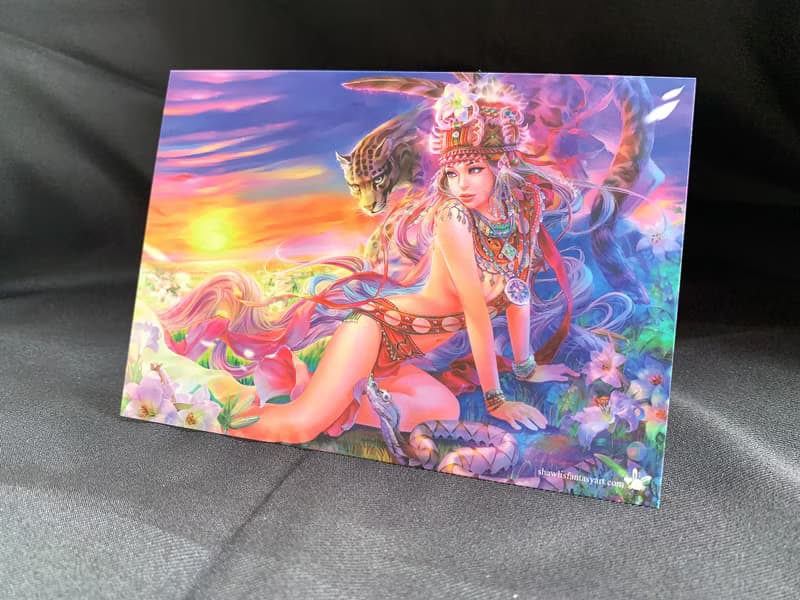限量明信片原民女神魯凱族創始女神摩阿該倚該倚聖誕禮物交換禮物