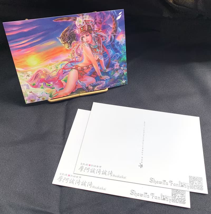 限量明信片原民女神魯凱族創始女神摩阿該倚該倚聖誕禮物交換禮物