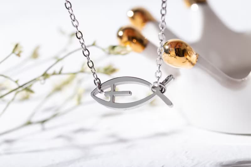 抗敏醫療鋼 五餅二魚手鍊