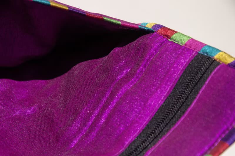 手工刺繡錢包 民族風長夾 刺繡皮夾 手工刺繡筆袋-沙漠花朵刺繡包
