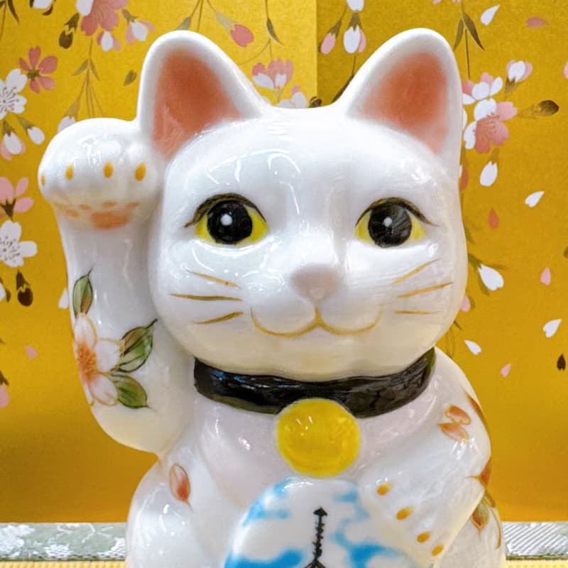 【塔映福緣】日本清水燒招財貓 | 京都 五重之塔 - 文化遺產