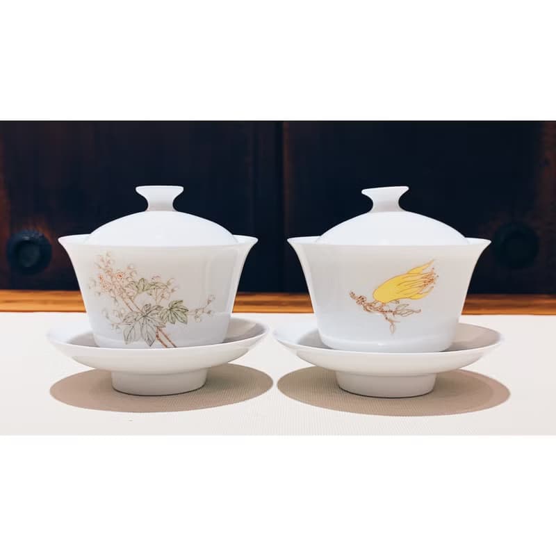 不言美器 釉中彩 奉杯