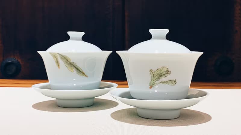 不言美器 釉中彩 奉杯