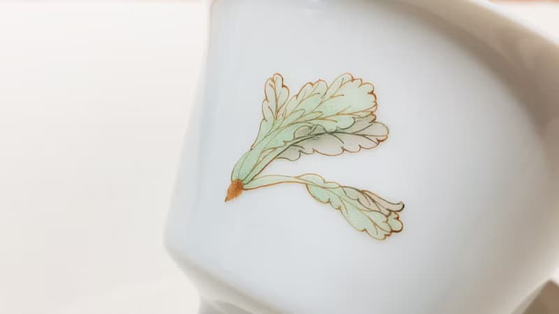 不言美器 釉中彩 奉杯