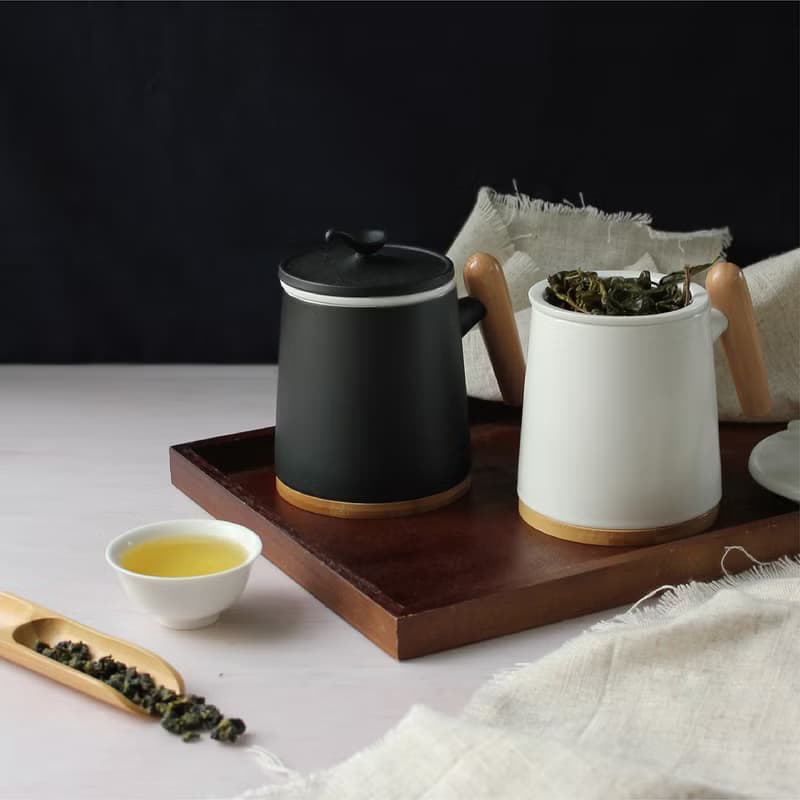 木柄馬克杯禮盒 | 陶瓷磨砂 | 送禮小物 | 辦公室茶杯 | 精美茶器