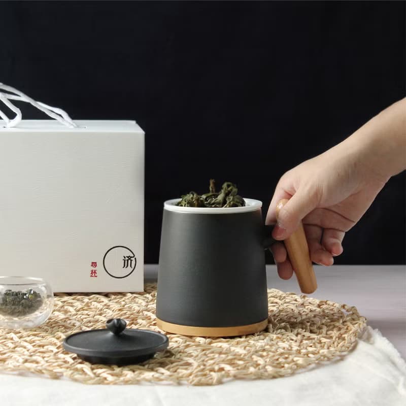 木柄馬克杯禮盒 | 陶瓷磨砂 | 送禮小物 | 辦公室茶杯 | 精美茶器