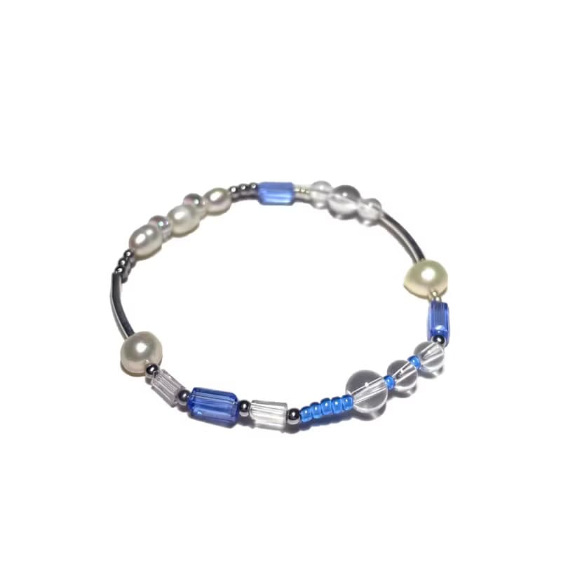 Blue Pearl Crystal Bracelet 008
