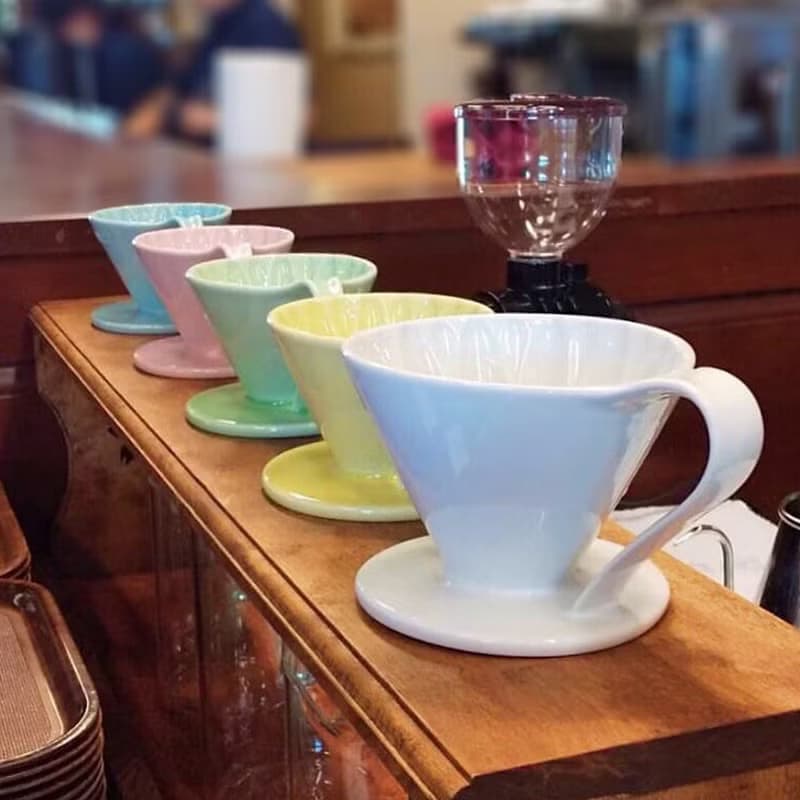 【熱銷補貨】日本CAFEC 花瓣型陶瓷濾杯-白色 / 共2款