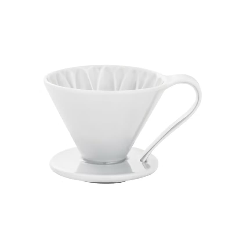 【熱銷補貨】日本CAFEC 花瓣型陶瓷濾杯-白色 / 共2款
