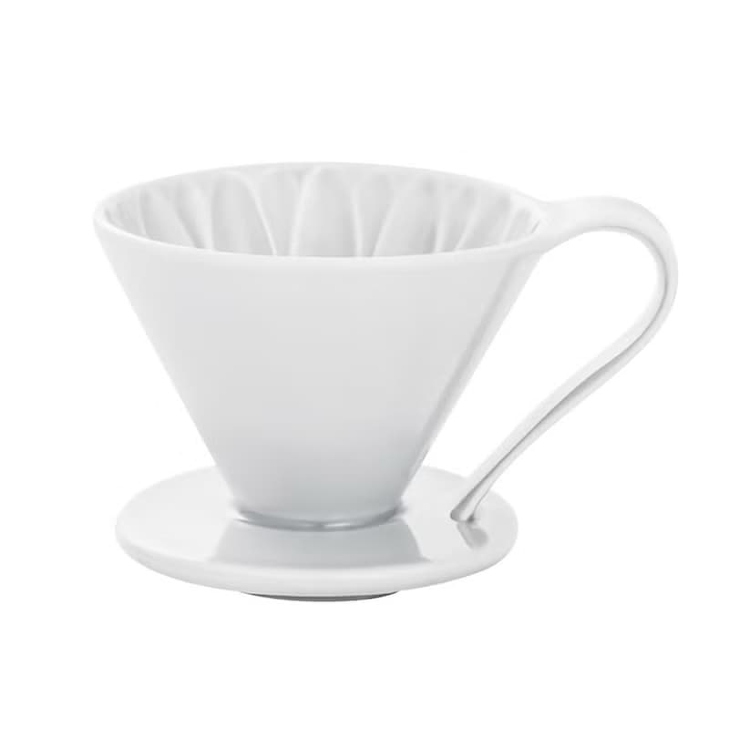 【熱銷補貨】日本CAFEC 花瓣型陶瓷濾杯-白色 / 共2款