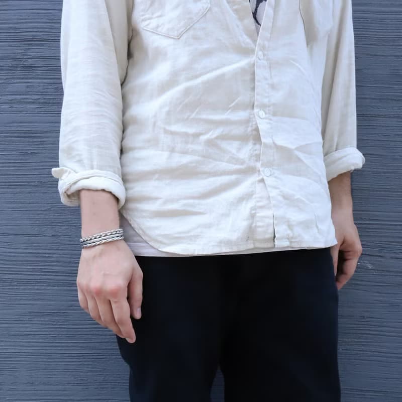 錫×銀手鐲 錘鐵手鐲