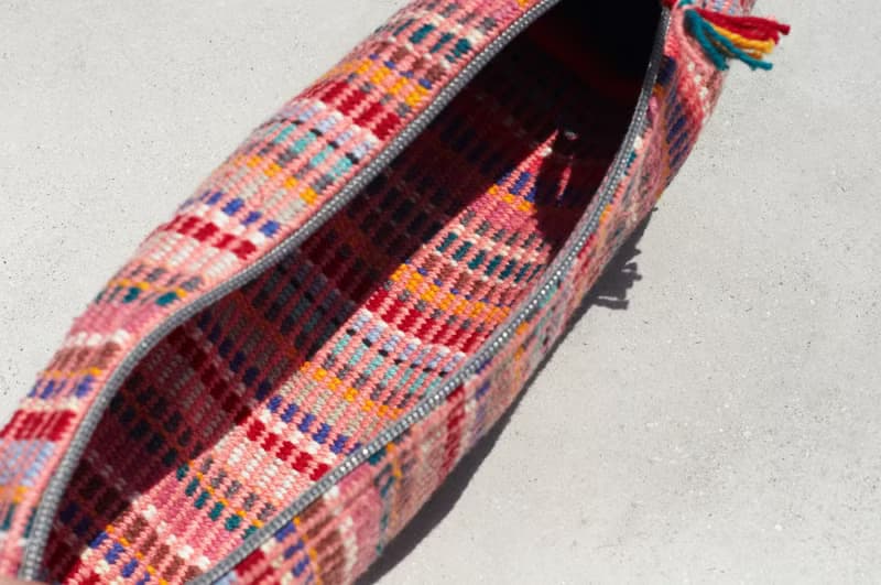 文房具 手工織布長型動物收納包/筆袋/化妝包/筆盒-貓 狗 兔子