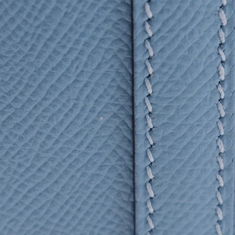 【日本直送】エルメス HERMES ピコタンロックMM ハンドバッグ トレサージュ ヴォーエプソン 水色 D レディース【中古】