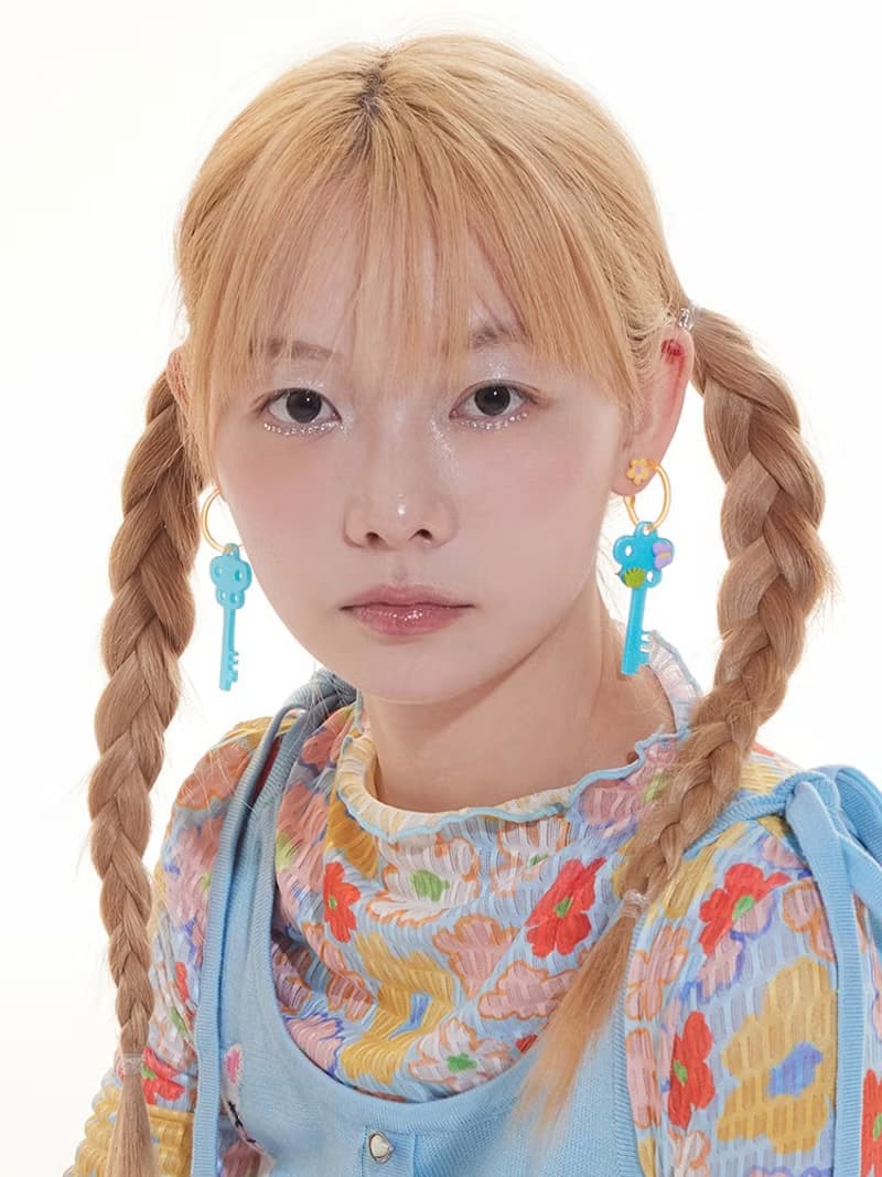 可愛童趣鑰匙耳環DIY可替換小耳釘耳飾耳夾