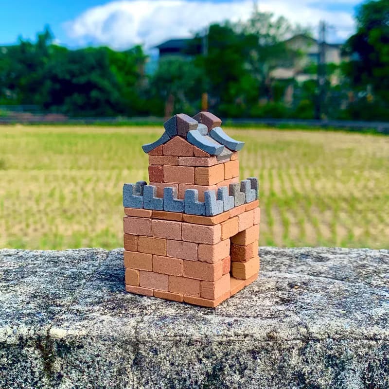 【DIY材料組合包】城門/小磚塊模型/迷你紅磚/台灣傳統築