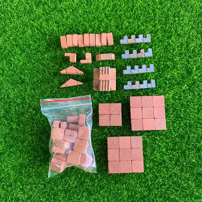 【DIY材料組合包】城門/小磚塊模型/迷你紅磚/台灣傳統築