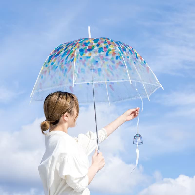 【YOU+MORE!】青森傳統工藝-津輕琵琶風鈴透明雨傘
