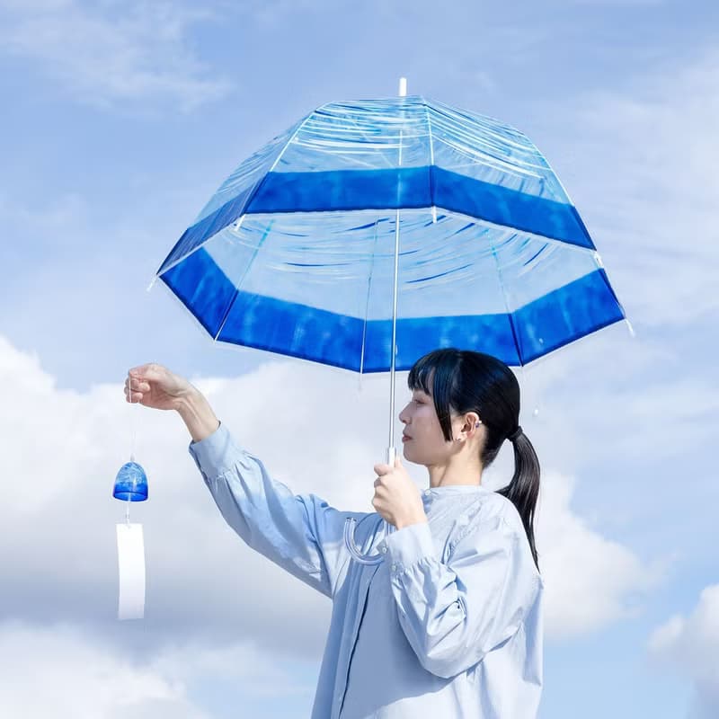 【YOU+MORE!】青森傳統工藝-津輕琵琶風鈴透明雨傘