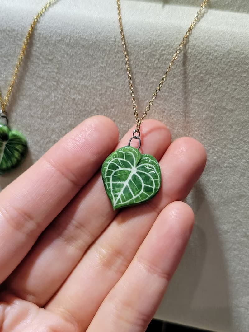 畫植 手作觀葉植物項鍊(現貨)