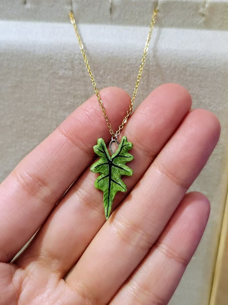 畫植 手作觀葉植物項鍊(現貨)