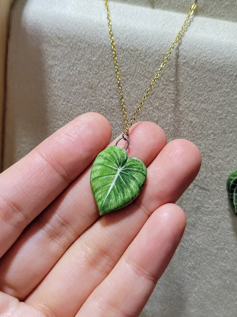 畫植 手作觀葉植物項鍊(現貨)