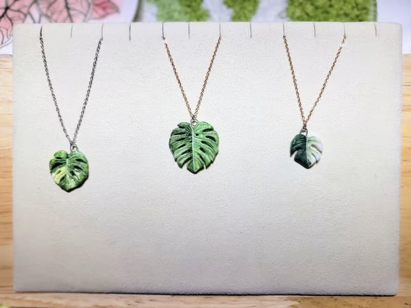 畫植 手作觀葉植物項鍊(現貨)