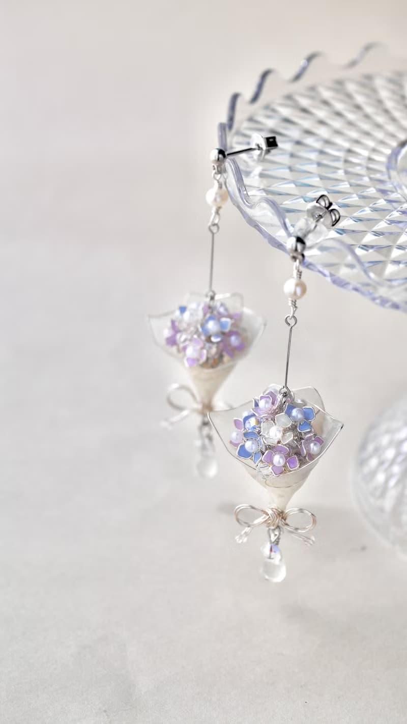 紫陽花bouquet イヤリング/ピアス