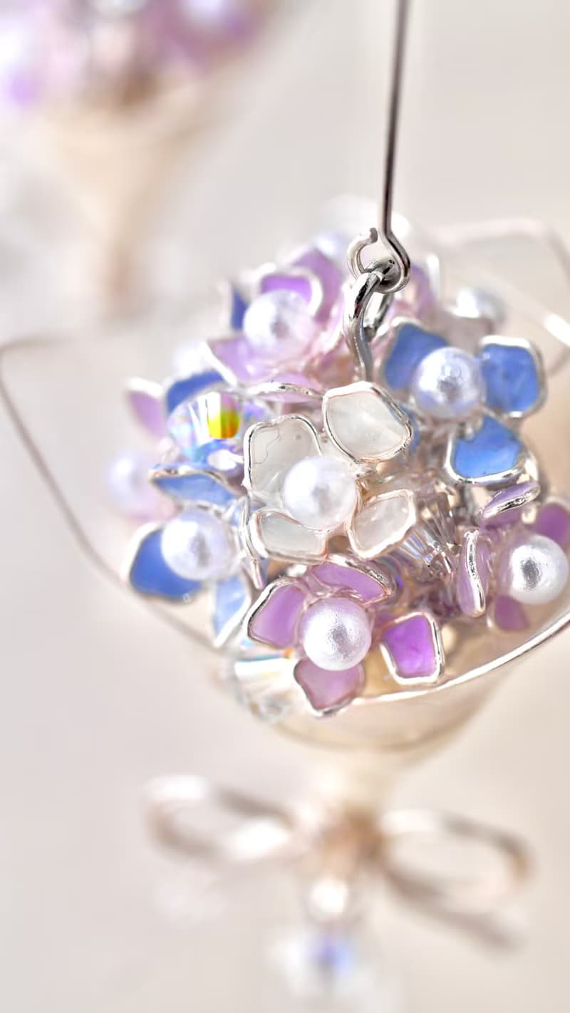 紫陽花bouquet イヤリング/ピアス