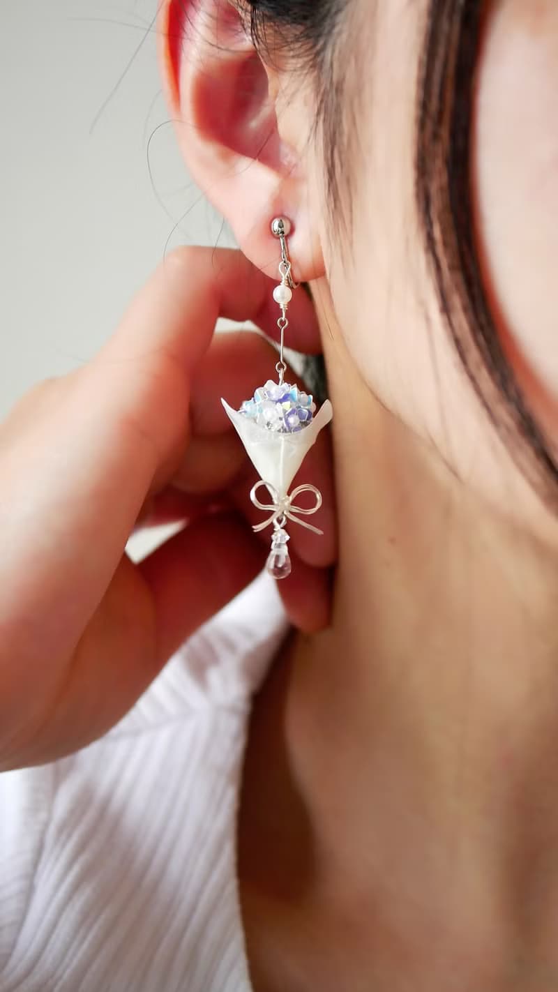 紫陽花bouquet イヤリング/ピアス