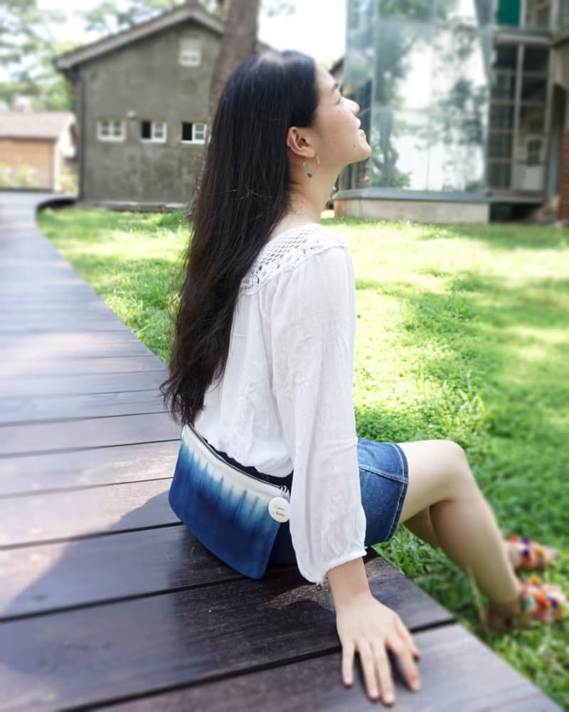 S.A x 藍染側背包/斜背包 Ink Painting/ Macaron/ Spruce Forest