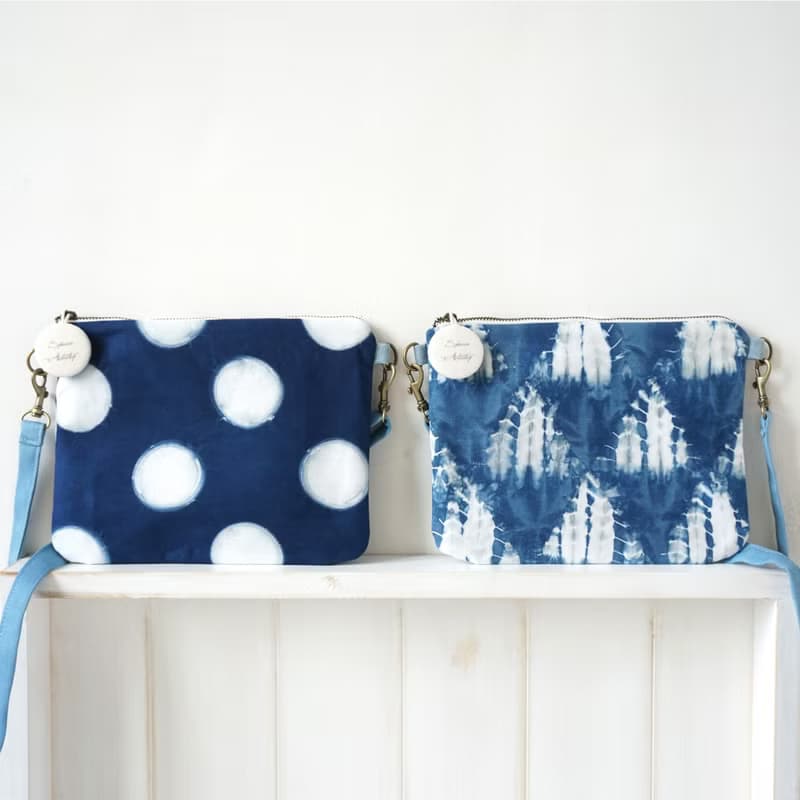 S.A x 藍染側背包/斜背包 Ink Painting/ Macaron/ Spruce Forest