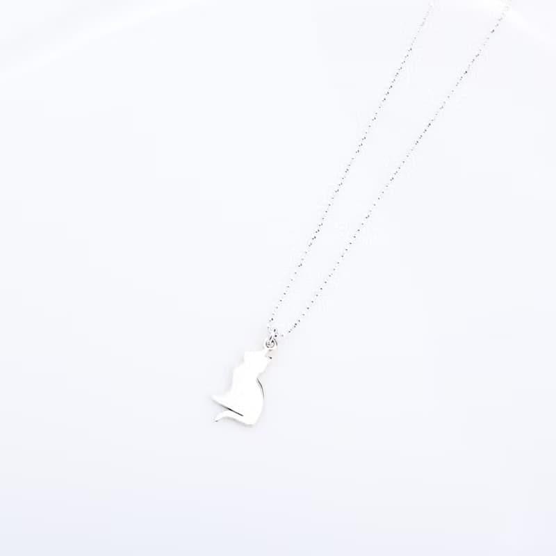 【Angel & Me】貓 貓咪 小貓 s925 純銀項鍊 生日禮盒 情人節禮物