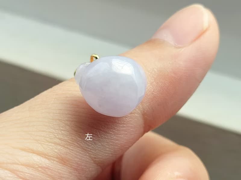 親翠 天然翡翠 冰粉紫富士蘋果鎖骨鏈 | 精巧可愛特色