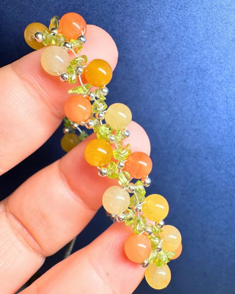 【橙夕加洲】金絲玉 橄欖晶 水晶手鏈 手鍊 訂製