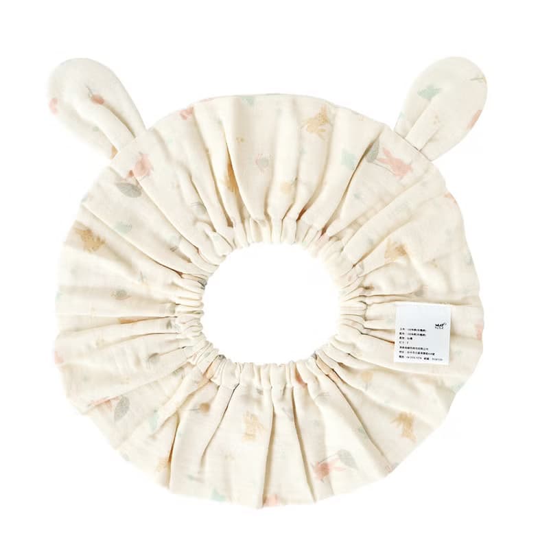 【SISSO有機棉】哈囉森林小兔紗布轉圈圈圍兜