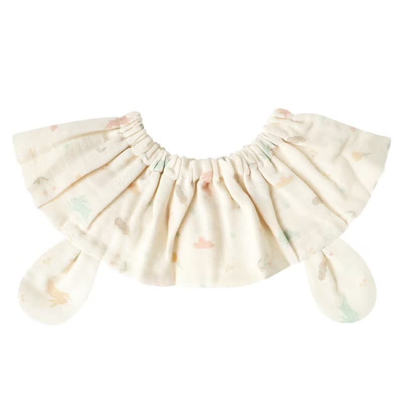 【SISSO有機棉】哈囉森林小兔紗布轉圈圈圍兜