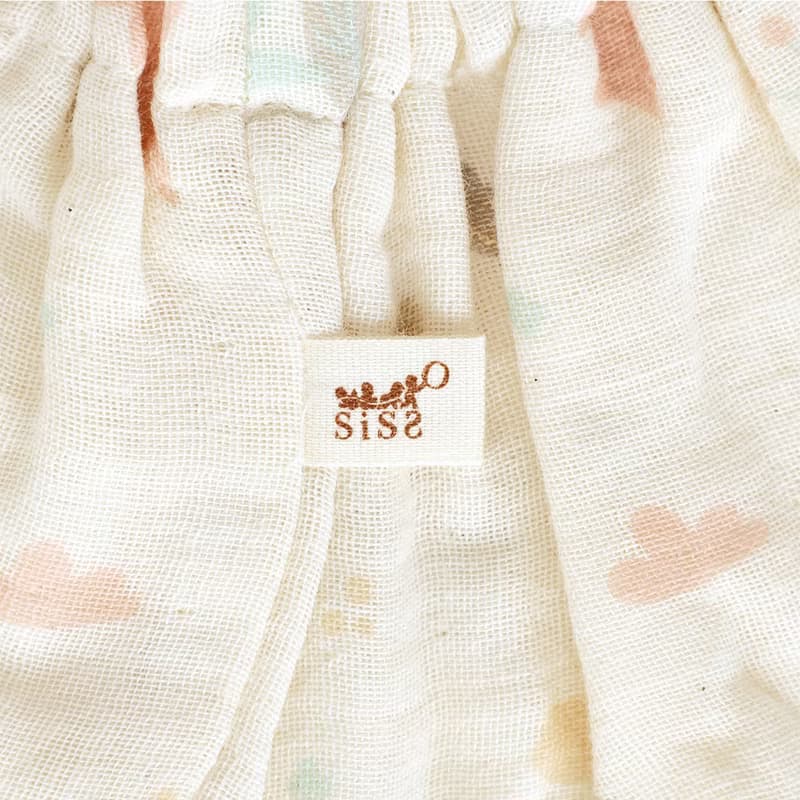 【SISSO有機棉】哈囉森林小兔紗布轉圈圈圍兜