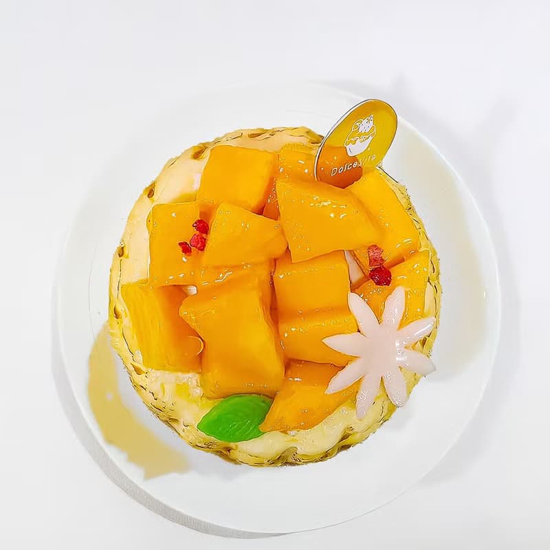 手工芒果巴斯克蛋糕(四吋)夏天的滋味-當季芒果