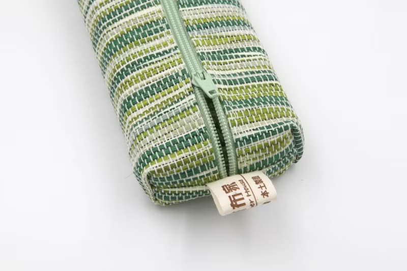 【紙布家】紙線編織 大餐具袋 波紋綠