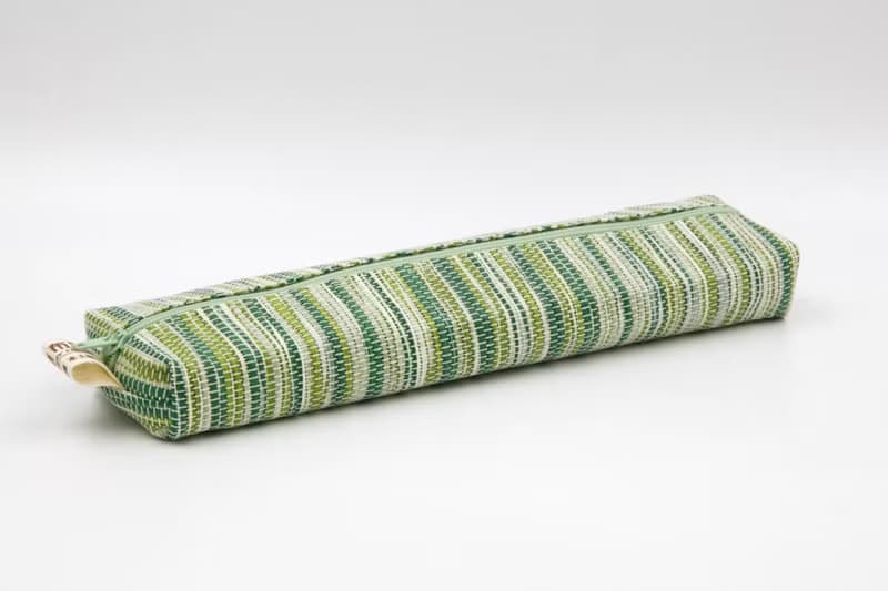 【紙布家】紙線編織 大餐具袋 波紋綠